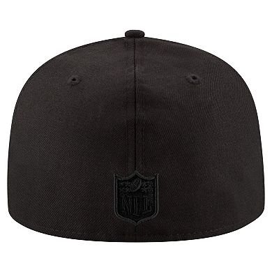 Men's New Era Black Tennessee Titans Black on Black 59FIFTY Fitted Hat