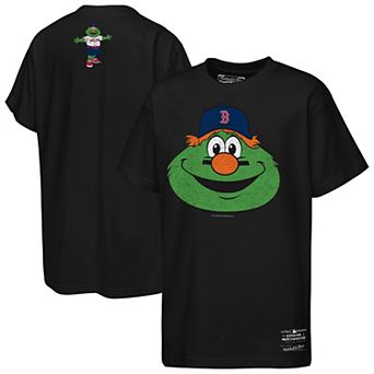 Youth Mitchell & Ness Black Boston Red Sox Big Face Mascot T-Shirt