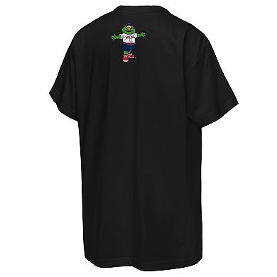 Youth Mitchell & Ness Black Boston Red Sox Big Face Mascot T-Shirt
