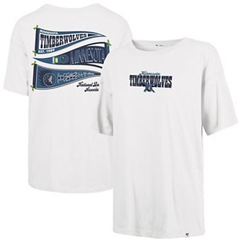Women's '47 Cream Minnesota Timberwolves Bow and Banner Sadie T-Shirt