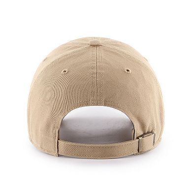 Men's '47 Khaki Boston Celtics Fast Break Chase Region Clean Up Adjustable Hat
