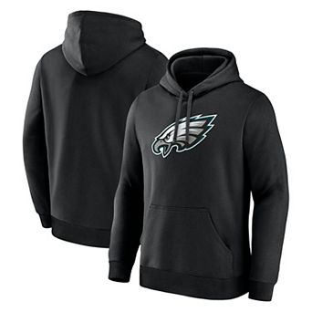 Men's Logo Athletic Black Philadelphia Eagles Primary Logo Hoodie