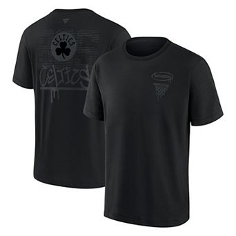 Men's Fanatics Boston Celtics Blackout Heavyweight T-Shirt