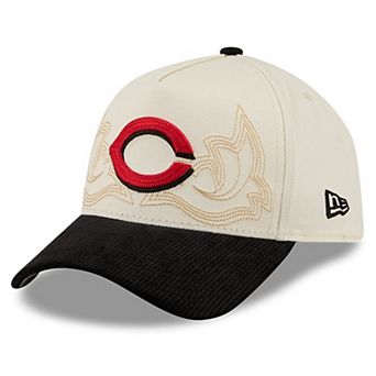 Men's New Era Stone Cincinnati Reds Western Stitch 9FORTY A-Frame Adjustable Hat