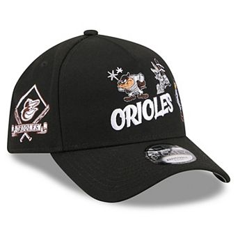 Youth New Era Black Baltimore Orioles Looney Tunes A-Frame 9FORTY Adjustable Hat