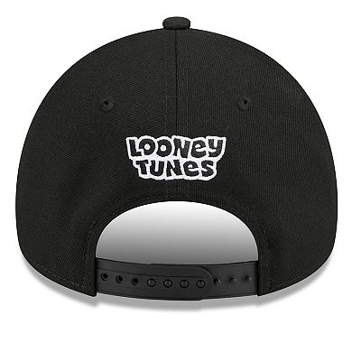 Youth New Era Black Baltimore Orioles Looney Tunes A-Frame 9FORTY Adjustable Hat