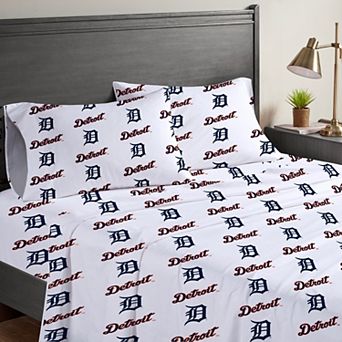 Pegasus Detroit Tigers Four-Piece Queen Sheet Set