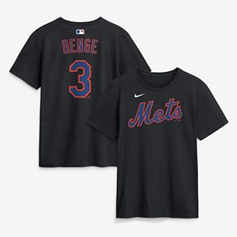 Men's Nike Carson Benge Black New York Mets Name & Number T-Shirt