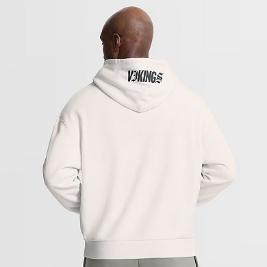 Men's Fanatics Cream Minnesota Vikings Oversized Type Play Location Hoodie