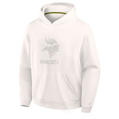 Men's Fanatics Cream Minnesota Vikings Oversized Type Play Location Hoodie