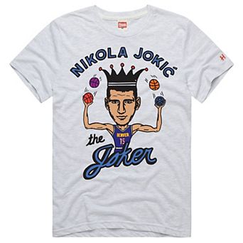 Unisex Homage Nikola Joki Ash Denver Nuggets The Joker T-Shirt