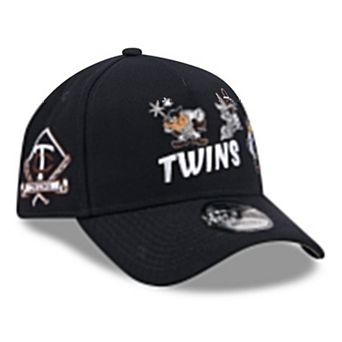 Youth New Era Navy Minnesota Twins Looney Tunes A-Frame 9FORTY Adjustable Hat