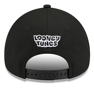 Youth New Era Black Miami Marlins Looney Tunes A-Frame 9FORTY Adjustable Hat