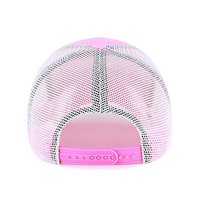 Women's '47 Pink Los Angeles Dodgers Summer Fun Trucker Clean Up Adjustable Hat