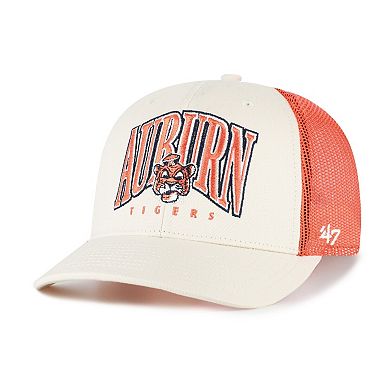 Men's '47 Natural Auburn Tigers Drawbridge Trucker Adjustable Hat