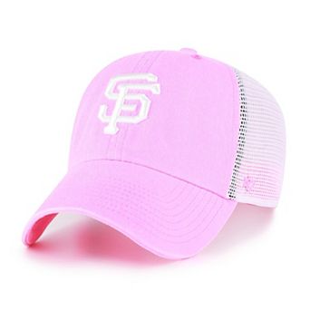 Women's '47 Pink San Francisco Giants Summer Fun Trucker Clean Up Adjustable Hat