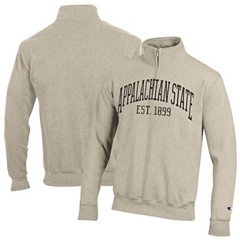 Men's Champion Cream Appalachian State Mountaineers Established Date Quarter-Zip Pullover