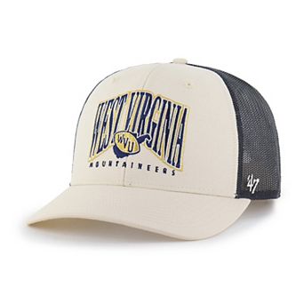 Men's '47 Natural West Virginia Mountaineers Drawbridge Trucker Adjustable Hat