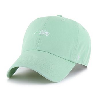 Women's '47 Light Green Seattle Seahawks Base Runner Ballpark Clean Up Adjustable Hat