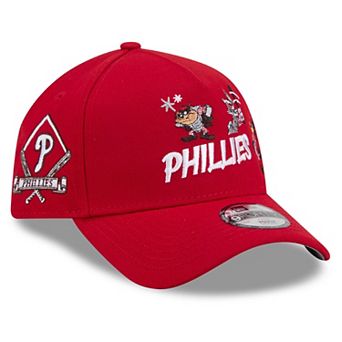 Youth New Era Red Philadelphia Phillies Looney Tunes A-Frame 9FORTY Adjustable Hat