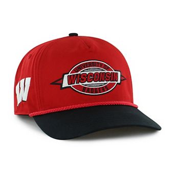 Youth '47 Red Wisconsin Badgers Frame Out Hitch Rope Adjustable Hat