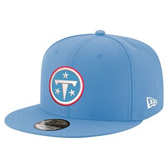 Men's New Era Light Blue Tennessee Titans Primary Logo 9FIFTY Snapback Hat