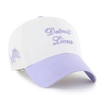 Women's '47 White Detroit Lions Gelato Two-Tone Clean Up Adjustable Hat