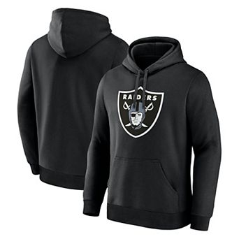 Men's Logo Athletic Black Las Vegas Raiders Primary Logo Hoodie