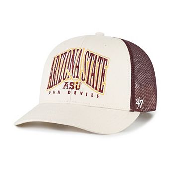 Men's '47 Natural Arizona State Sun Devils Drawbridge Trucker Adjustable Hat