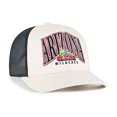 Men's '47 Natural Arizona Wildcats Drawbridge Trucker Adjustable Hat