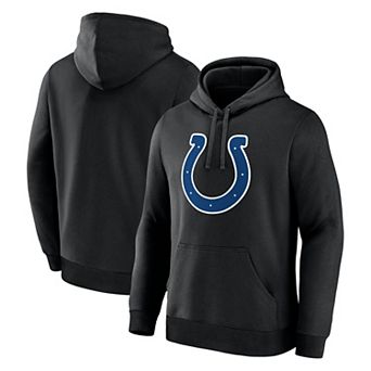 Men's Logo Athletic Black Indianapolis Colts Primary Logo Hoodie