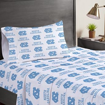 Pegasus North Carolina Tar Heels Three-Piece Twin Sheet Set