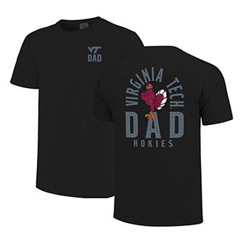 Men's Black Virginia Tech Hokies Father's Day Mascot Overlay T-Shirt