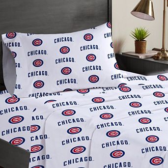 Pegasus Chicago Cubs Three-Piece Twin Sheet Set