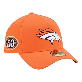 Men's New Era Orange Denver Broncos A-Frame 59FORTY Fitted Hat