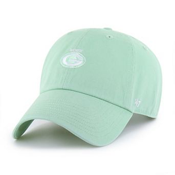 Women's '47 Light Green Green Bay Packers Base Runner Ballpark Clean Up Adjustable Hat
