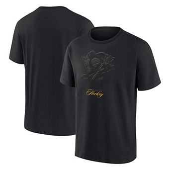 Men ۪s Fanatics Pittsburgh Penguins Blackout Heavyweight T-Shirt