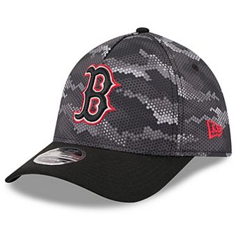 Men's New Era Black Boston Red Sox Camo 39THIRTY A-Frame Flex Hat