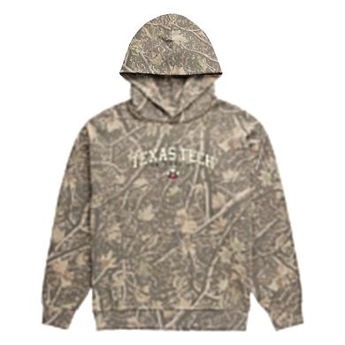 Men's Uscape Apparel Camo Texas Tech Red Raiders Back Bay Fleece Hoodie