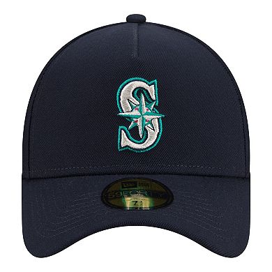 Men's New Era Navy Seattle Mariners A-Frame 59FORTY Fitted Hat