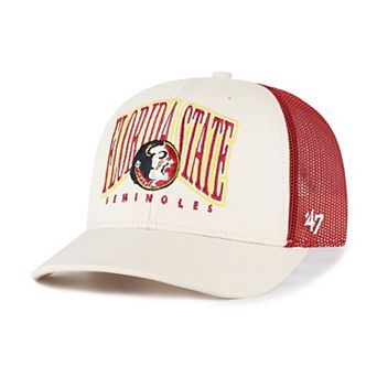 Men's '47 Natural Florida State Seminoles Drawbridge Trucker Adjustable Hat