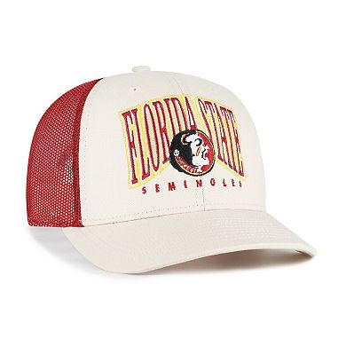 Men's '47 Natural Florida State Seminoles Drawbridge Trucker Adjustable Hat