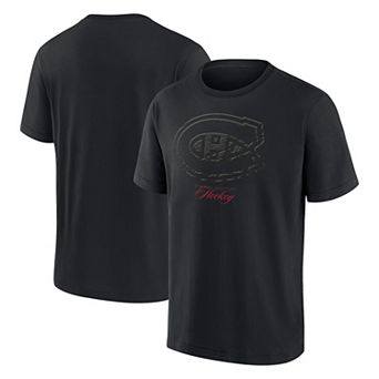 Men ۪s Fanatics Montreal Canadiens Blackout Heavyweight T-Shirt