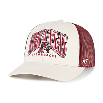 Men's '47 Natural Arkansas Razorbacks Drawbridge Trucker Adjustable Hat