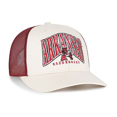 Men's '47 Natural Arkansas Razorbacks Drawbridge Trucker Adjustable Hat