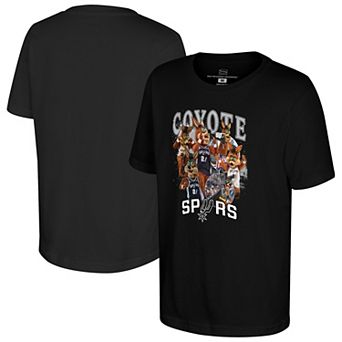 Youth Stadium Essentials Black San Antonio Spurs Mascot Crossroads T-Shirt