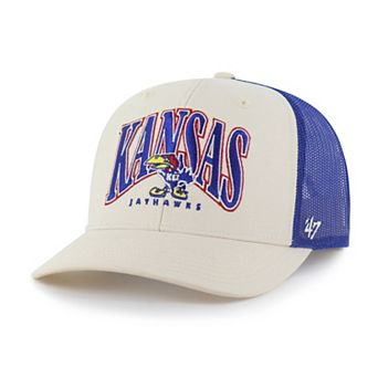 Men's '47 Natural Kansas Jayhawks Drawbridge Trucker Adjustable Hat