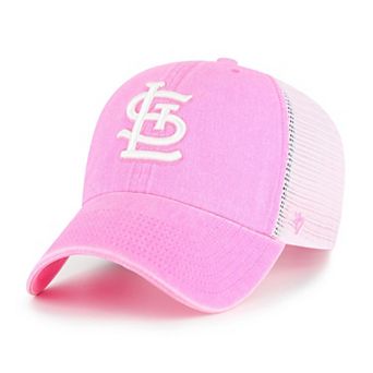 Women's '47 Pink St. Louis Cardinals Summer Fun Trucker Clean Up Adjustable Hat