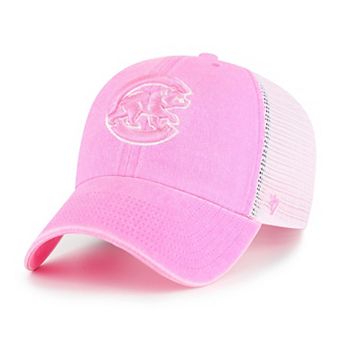 Women's '47 Pink Chicago Cubs Summer Fun Trucker Clean Up Adjustable Hat