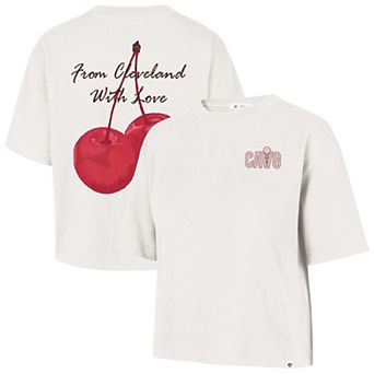 Women's '47 Cream Cleveland Cavaliers Love Letter Reed City T-Shirt